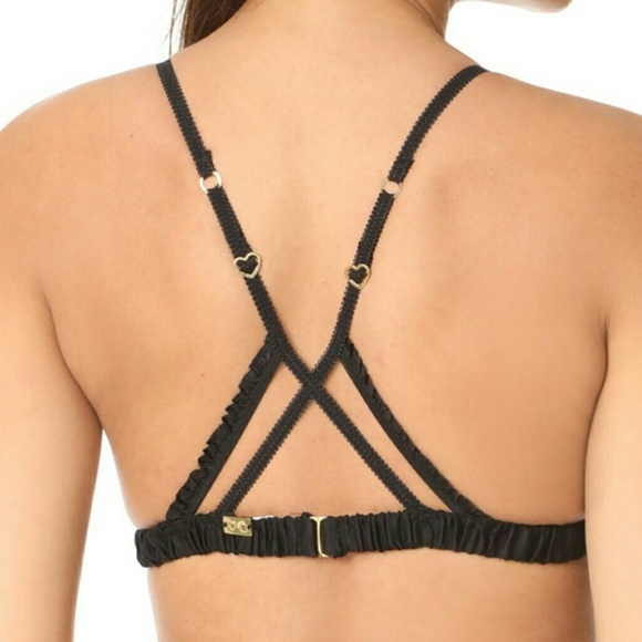 🍒NEW🍒 FOR LOVE & LEMONS SAGE LACE BRA & THONG SET - Picture 5 of 8